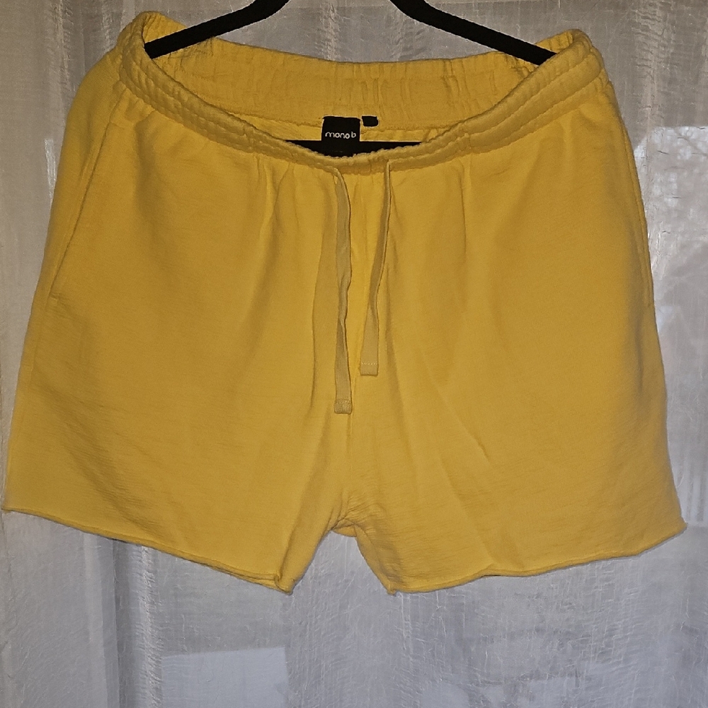 Mono B Bright Yellow Athletic Shorts